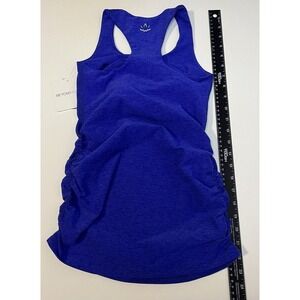 Beyond The Bump Maternity Size XS‎ Tank Top Bra Bases Covered Spacedye Blue $88